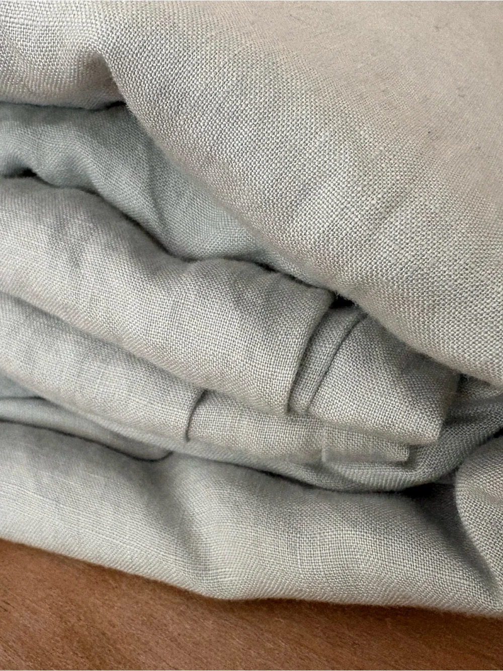 Light Sage 100% Linen Duvet Cover & Shams Set - Tuft & Needle